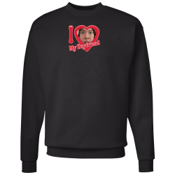 I-<3-my-boyfriend Mens 50/50 Cotton/Poly Long Sleeves Men's Long Sleeves